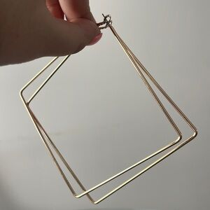 oversized geometric hoops